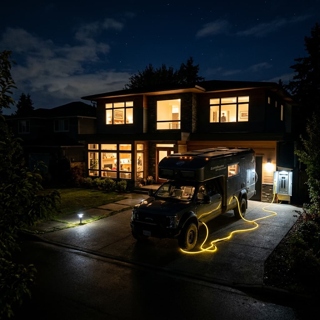 V2H (Vehicle-to-Home) RV Guide: Using Your Camper as a Backup Generator