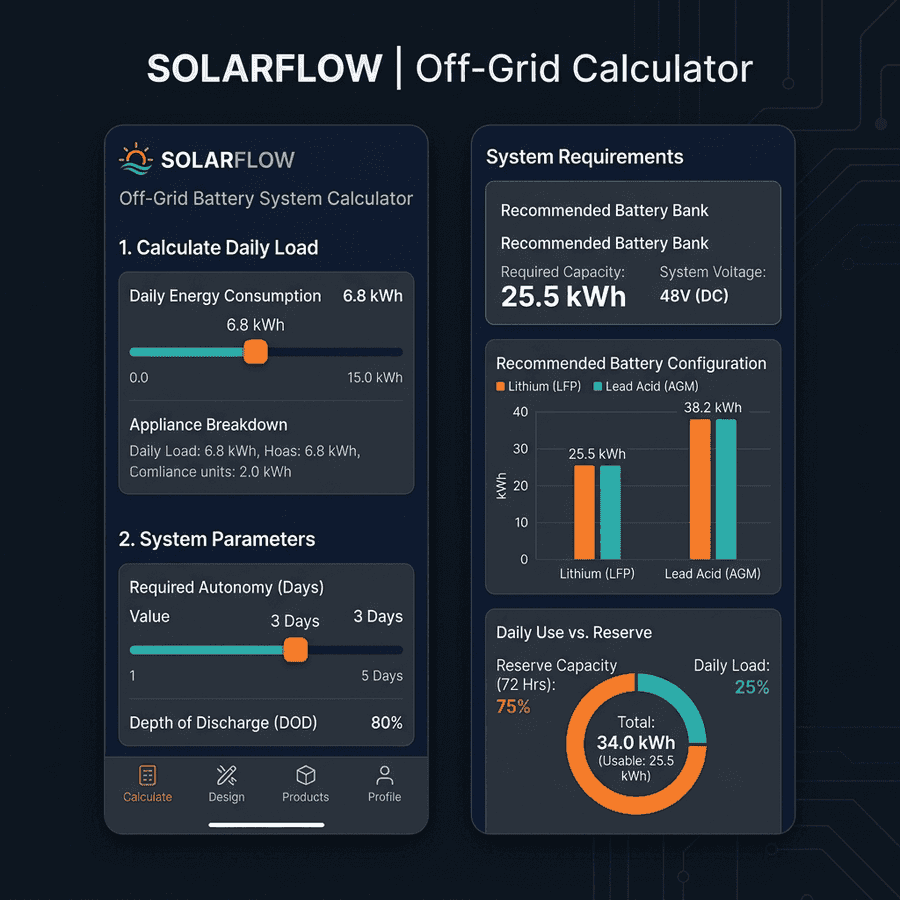 Optimizing Battery Kwh Calculator for Mobile Off-Grid Power
