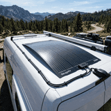 BougeRV 200W 9BB Flexible Solar Panel: Lightweight Rooftop Output Sweep