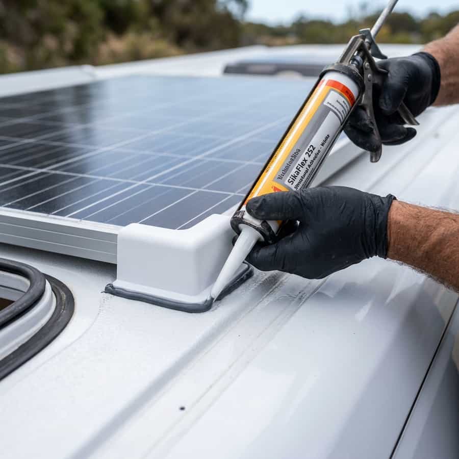 Mounting Solar on a Curved Sprinter Roof Without Drilling