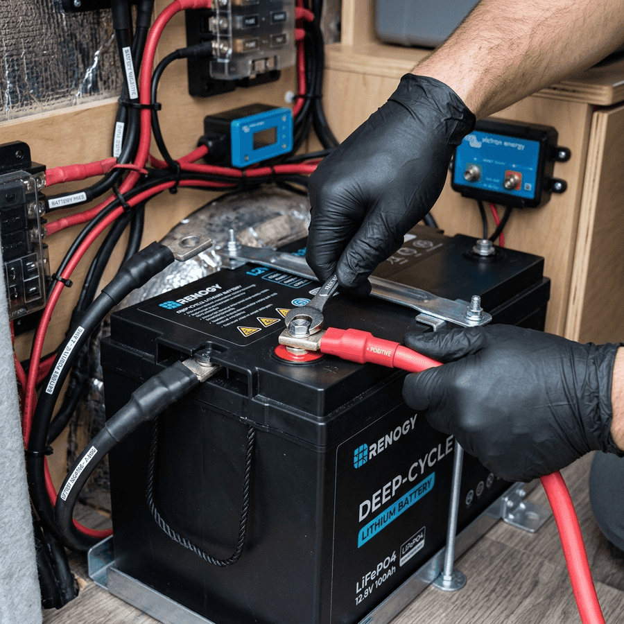 How to Select and Install the Right Solar Battery For RV in an RV