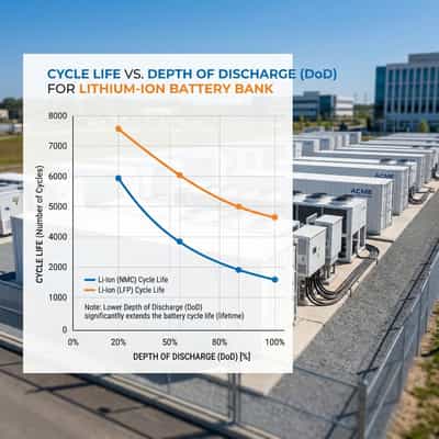 The Impact of Depth of Discharge (DOD) on LiFePO4 Cycle Life and ROI