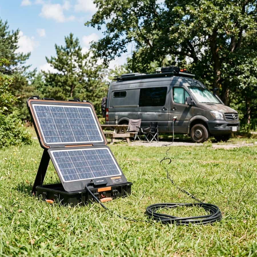 Ground-Deployed Portable Solar Arrays: Cabling Long Runs Without Voltage Drop