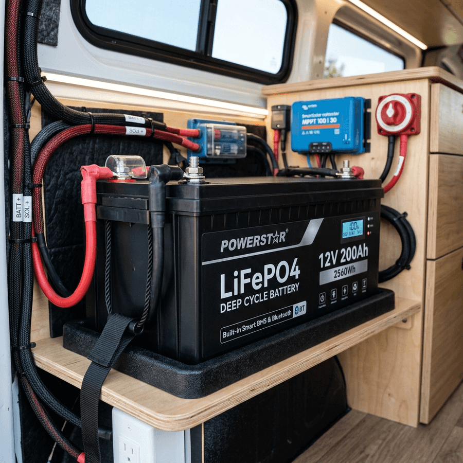 Sizing & Optimizing Best RV Solar Battery for Camper Vans