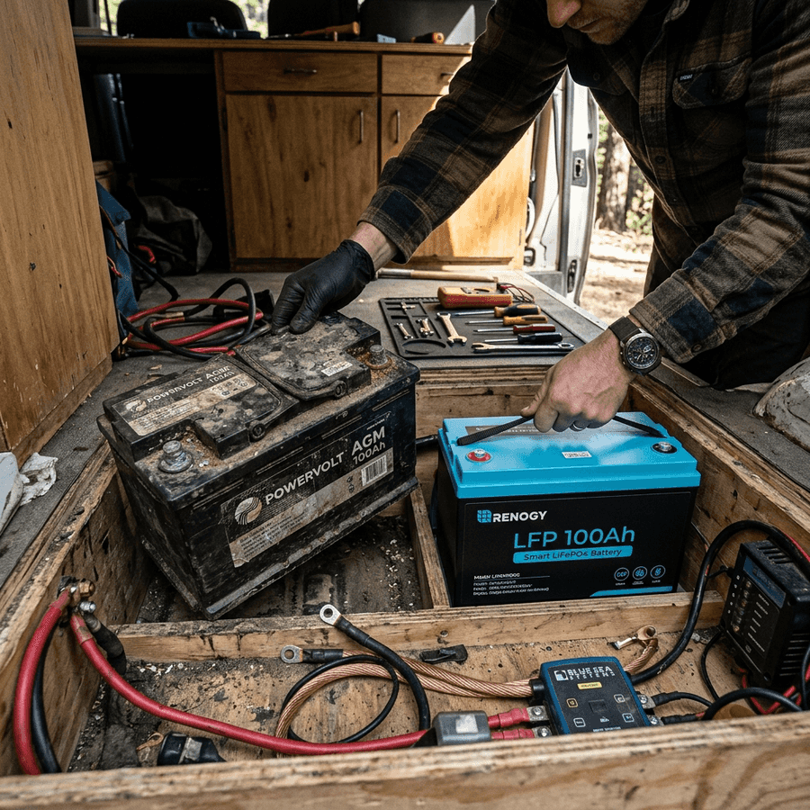 Sizing & Optimizing RV Battery Replacement for Camper Vans