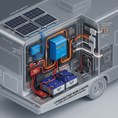 Technical Sizing Analysis of RV Solar Inverter in RV Design