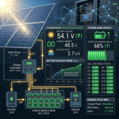 Technical Sizing Analysis of Solar Recharger in RV Design