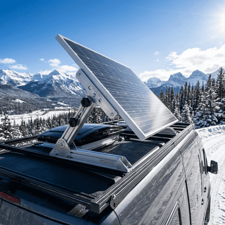 Installing Tilt Mounts on RV Roofs: Maximizing Winter Solar Harvests
