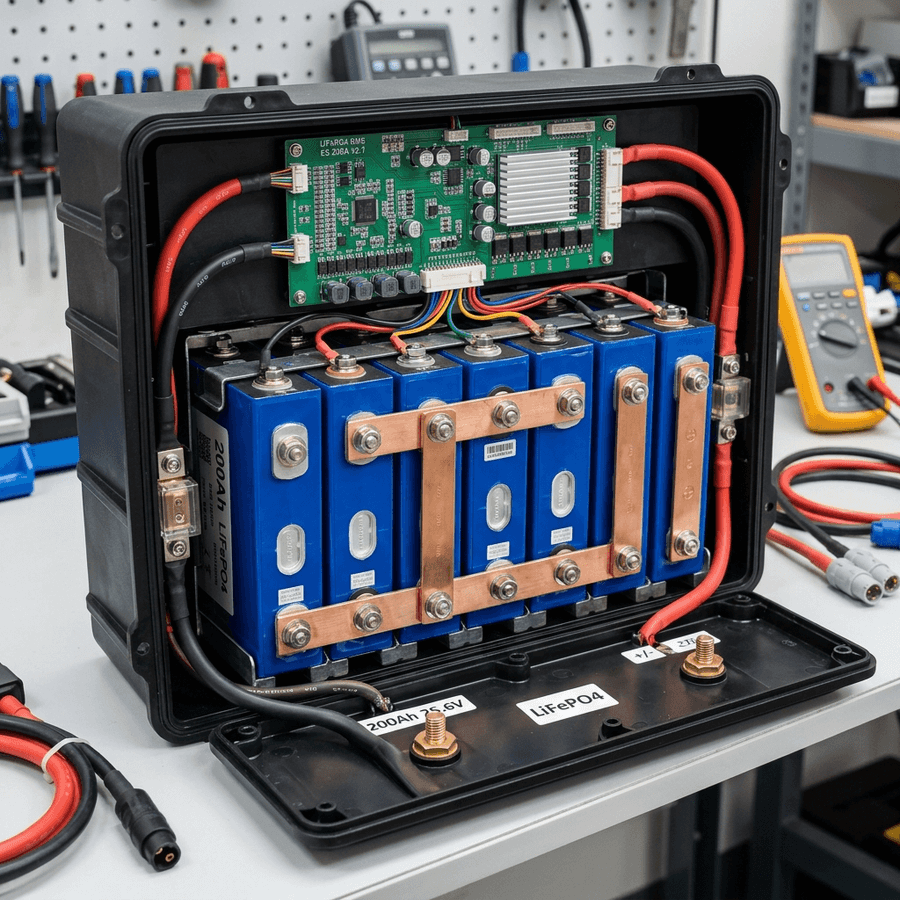 What's Actually Inside a 200Ah LiFePO4 Drop-In Battery